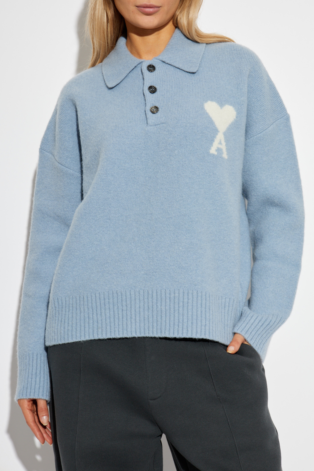 Ami Alexandre Mattiussi Sweater with logo | Men's | Vitkac